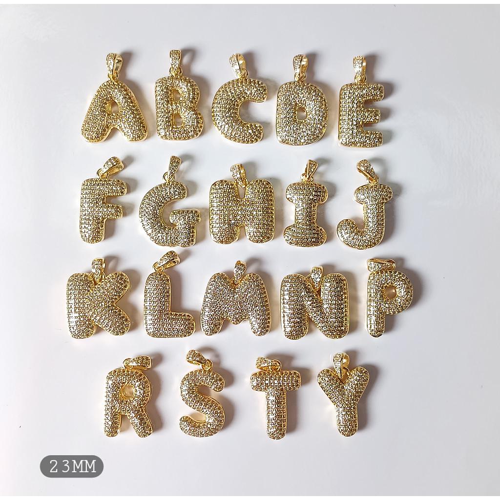 LETRAS GLOBO DE MICROCIRCONIA 23MM