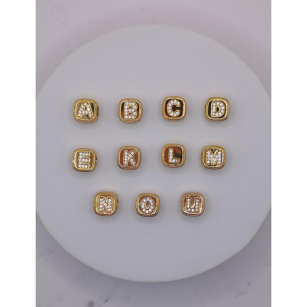 LETRAS ESTILO SEPARADOR DE MICROCIRCONIA 9X9MM