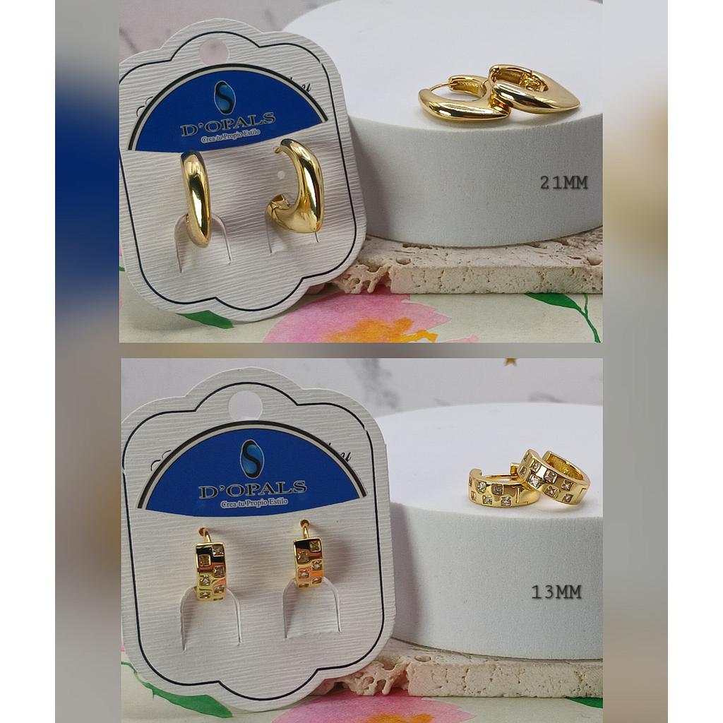 ARGOLLAS Y ARETES DE MICROCIRCONIA