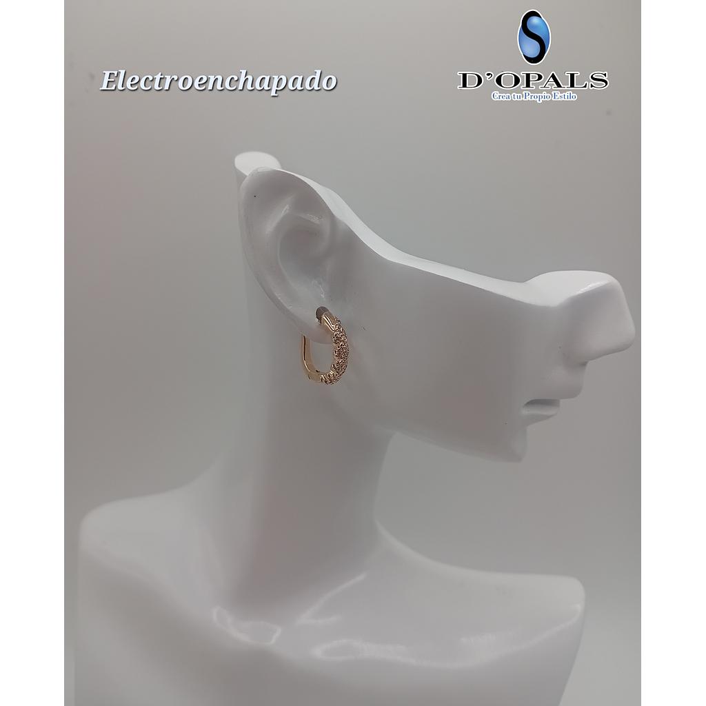 HUGGIE DE ELECTROENCHAPADO 18K 13MM