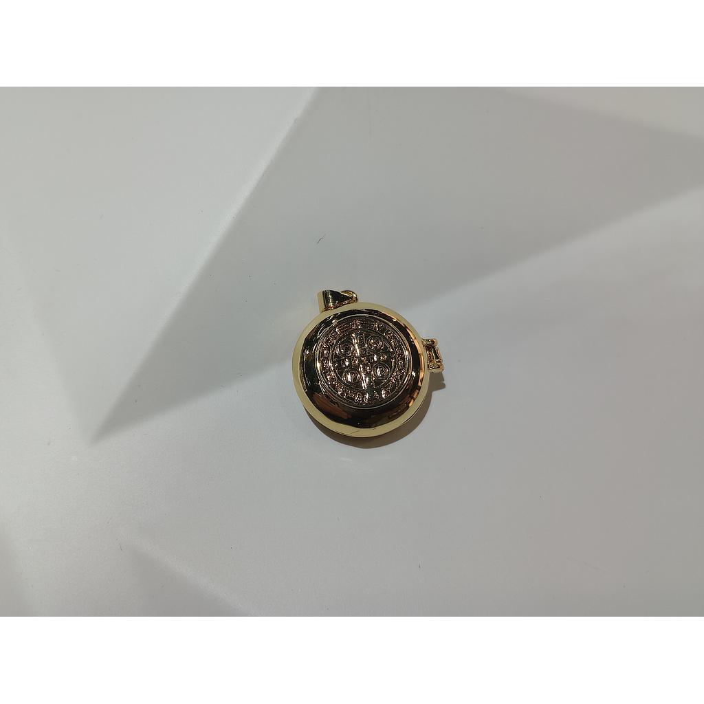 RELICARIO DE SAN BENITO MICROCIRCONIA 20MM