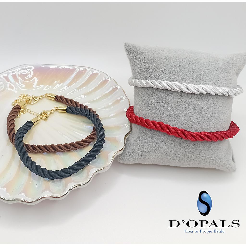 PULSERA DE CORDON TRENZADO CON EXTENSOR