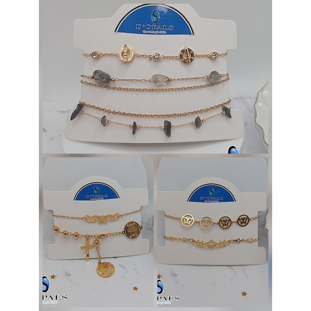 PULSERAS TERMINADAS DE ACERO INOXIDABLE