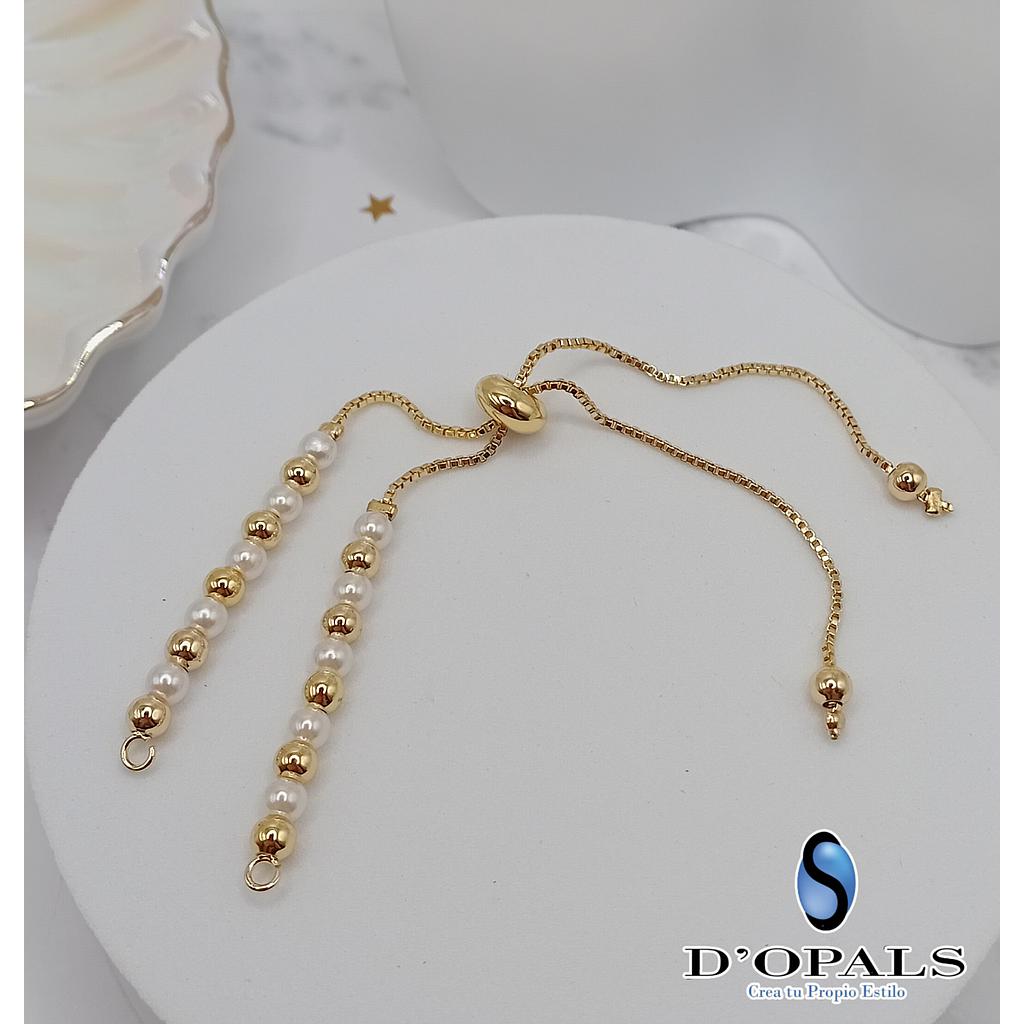 FAJA CORREDIZA CON PERLA Y SEPARADOR DE MICROCIRCONIA