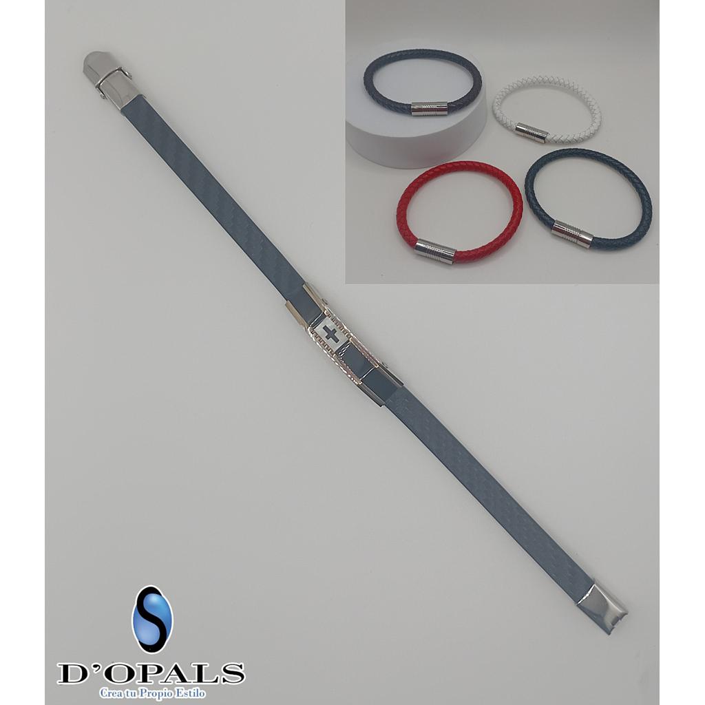 PULSERA TERMINADA PARA CABALLERO DE ACERO INOXIDABLE