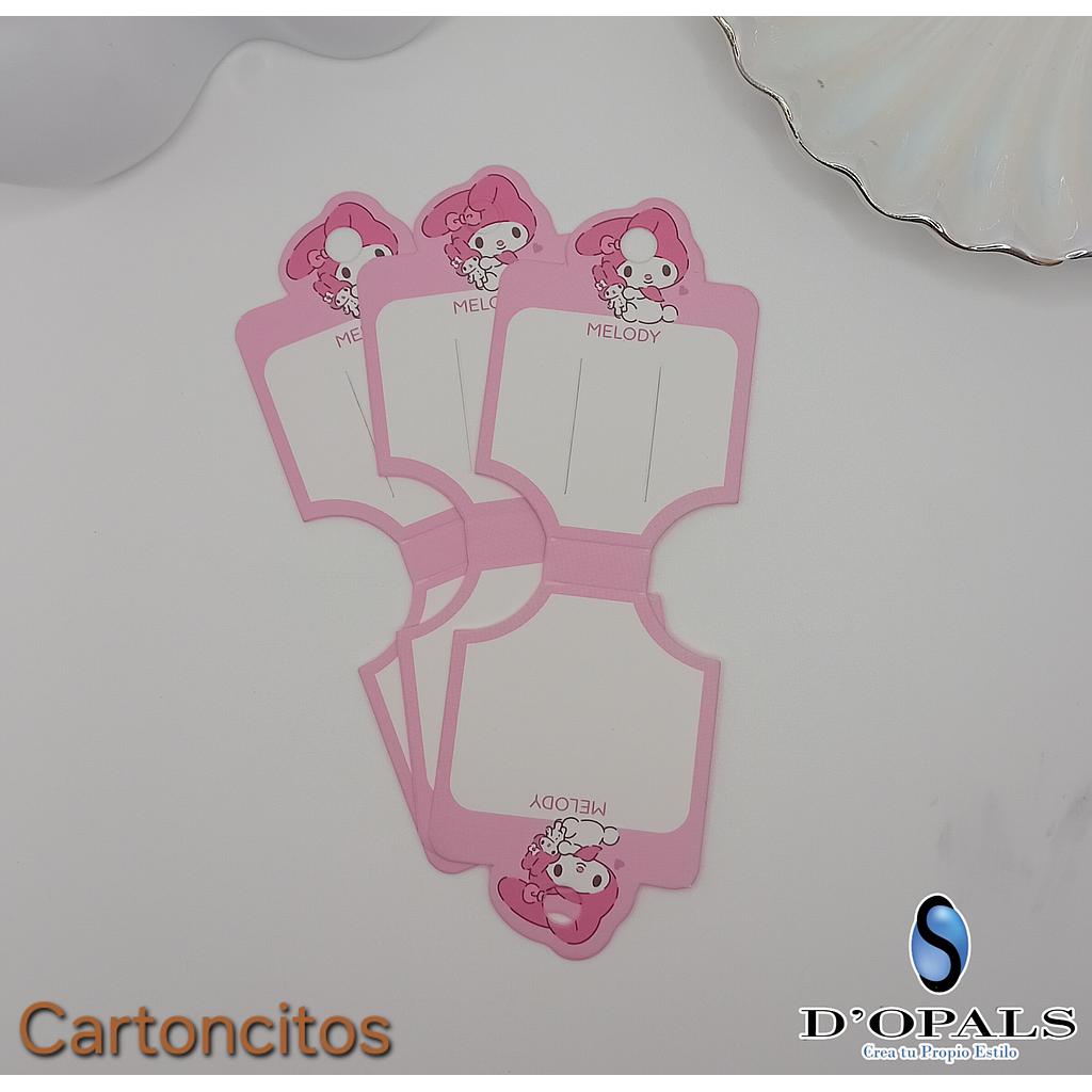PAQUETE CARTON EXHIBIDOR DE MELODY PARA CADENA, GANCHO 100PCS