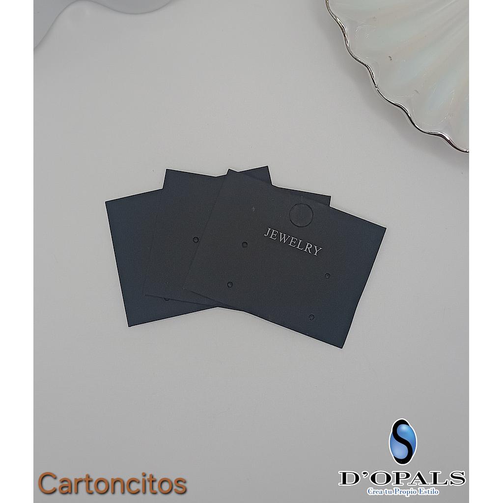 PAQUETE CARTON EXHIBIDOR PARA ARETES 100PCS