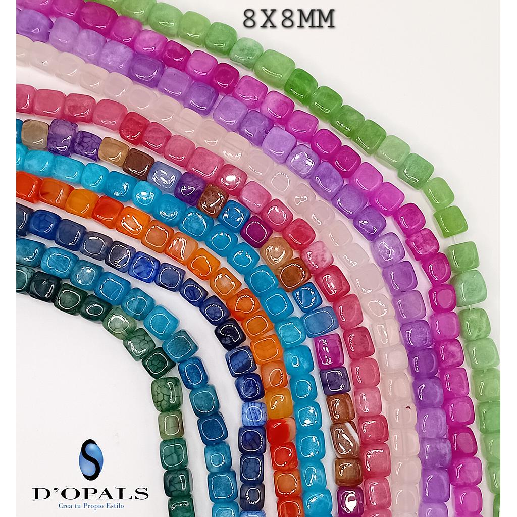 PIEDRA AGATA CUBO 8X8MM