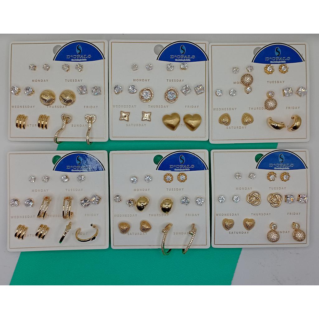 SET DE ARETES 7-PARES