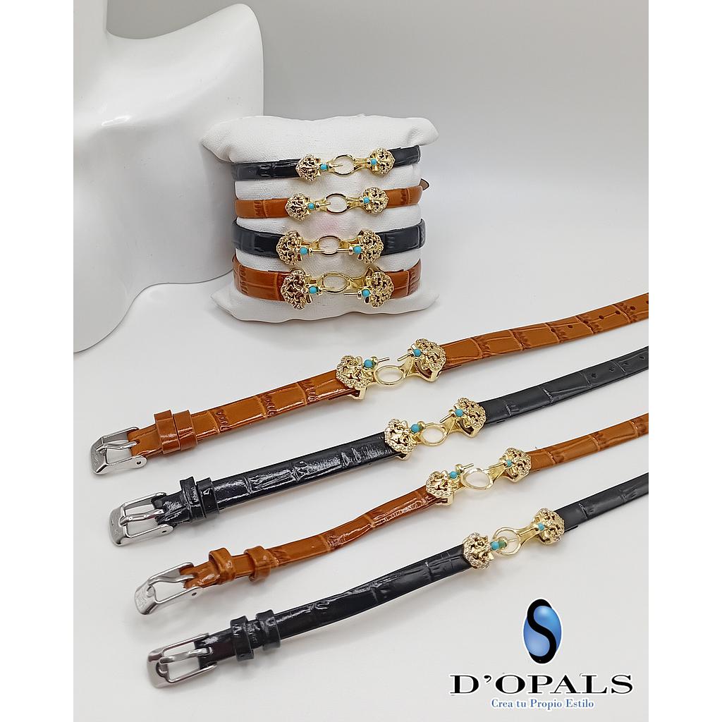 BRAZALETE DE CUERO PARA PEGAR PERLA