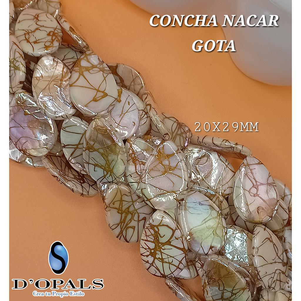 CONCHA NACAR GOTA 20X29MM
