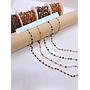 CADENA GOLDPLATED CON CRISTAL RONDEL 3MM ROLLO 10MTS