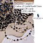 CADENA GOLDPLATED CON CRISTAL RONDEL 3MM Y GOTA